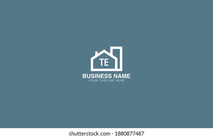 TE T E initial based abstract modern minimal creative logo vector template image. real estate homie logo