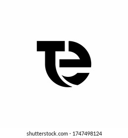 TE T E Letter Logo Design Vector