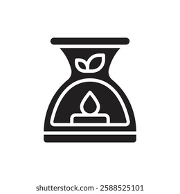 Tea Aromatherapy Filled Icon Vector Illustration