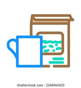 tea artichoke color icon vector. tea artichoke sign. isolated symbol illustration