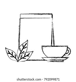 Tea bag and cup