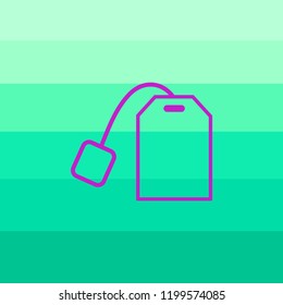 tea bag disposable vector icon