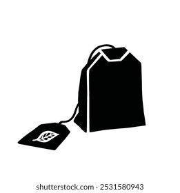 tea bag disposable vector icon