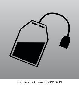 tea bag disposable vector icon