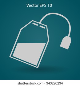 tea bag disposable vector icon