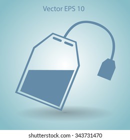 tea bag disposable vector icon