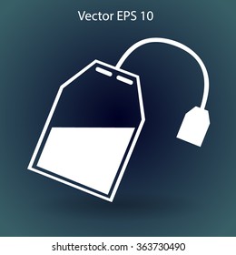 tea bag disposable vector icon