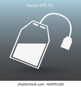 tea bag disposable vector icon