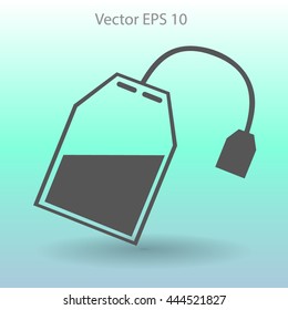 tea bag disposable vector icon