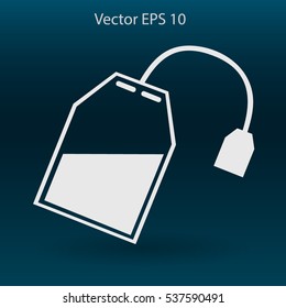 tea bag disposable vector icon