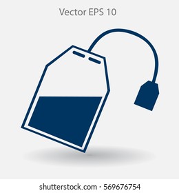 tea bag disposable vector icon