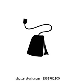 tea bag doodle  icon vector hand drawing 