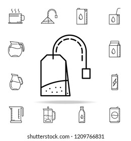 tea bag dusk icon. Drinks & Beverages icons universal set for web and mobile