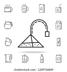 tea bag dusk icon. Drinks & Beverages icons universal set for web and mobile
