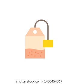 Tea Bag icon Cafe collection in flat style illustration.