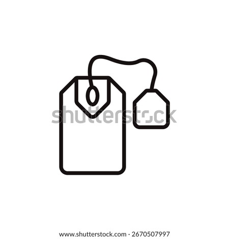 tea bag icon collection .design style with background