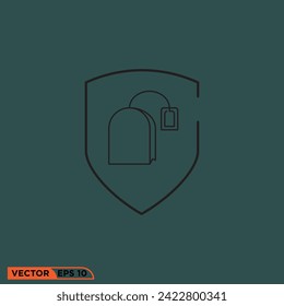 Tea bag icon design vector graphic of template, sign and symbol