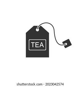 Icono de bolsa de té ilustración vectorial plana