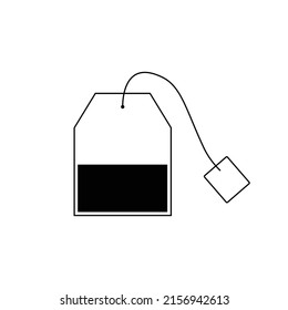 Tea Bag Icon Illustration Design