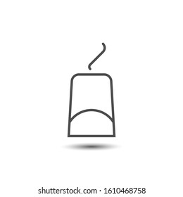 Tea bag icon isolated on white background, vector illustration.