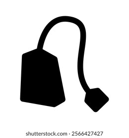 Tea bag icon isolated on white background, vector illustration