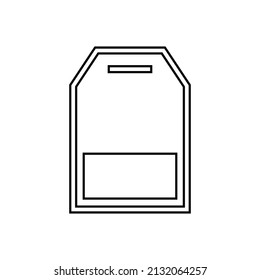 Tea bag icon in line style