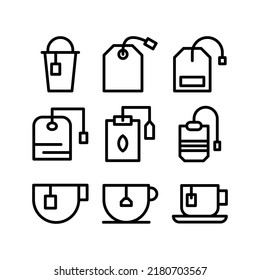 tea bag icon or logo isolated sign symbol vector illustration - Collection of high quality black style vector icons

