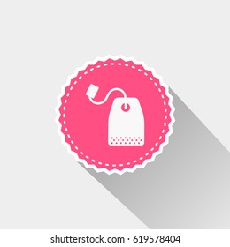 tea bag icon with long shadow