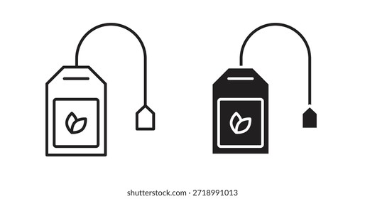 Icono de la bolsita de té para el App móvil, diseños editables