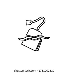 Tea bag icon. Tea packet symbol. Instant tea sign.