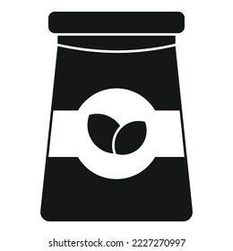 Tea bag icon simple vector. Herbal drink. Water breakfast