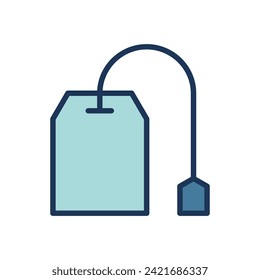 tea bag icon symbol vector template