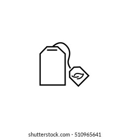 tea bag icon -  vector