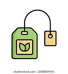 tea bag icon vector design template simple and clean