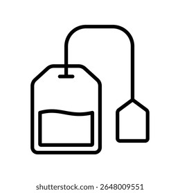 tea bag icon vector design template simple and clean