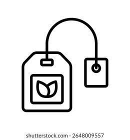 tea bag icon vector design template simple and clean