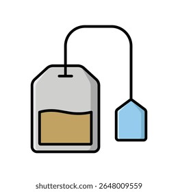 tea bag icon vector design template simple and clean