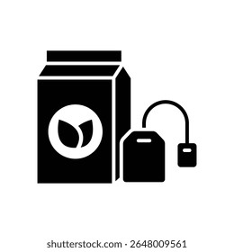 tea bag icon vector design template simple and clean