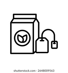 tea bag icon vector design template simple and clean