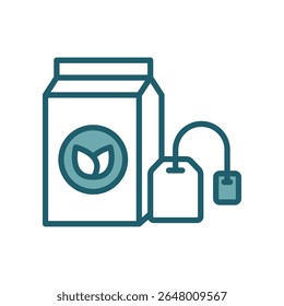 tea bag icon vector design template simple and clean