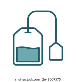 tea bag icon vector design template simple and clean