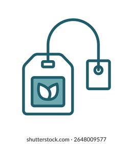 tea bag icon vector design template simple and clean
