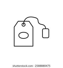 Tea bag icon Vector logo set flat