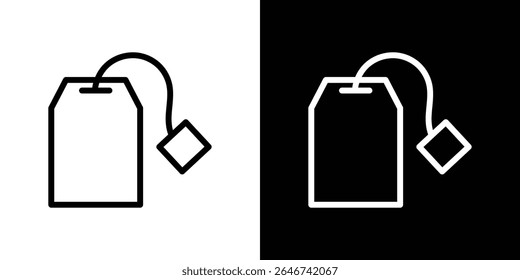 Tea bag icon vector simple element illustration editable