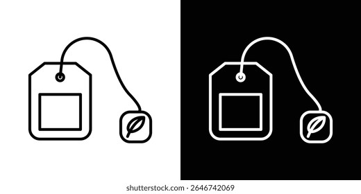 Tea bag icon vector simple element illustration editable