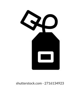 Ilustración de diseño de símbolo de Vector de icono de bolsa de té