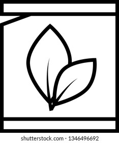 Tea bag icon for web sites or applications.