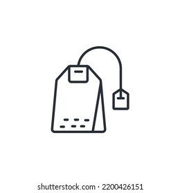 tea bag icons  symbol vector elements for infographic web