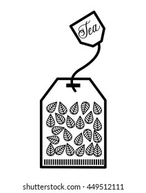 tea bag  isolated icon design, vector illustration  graphic 