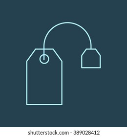 Tea Bag Line Icon Eps-10.